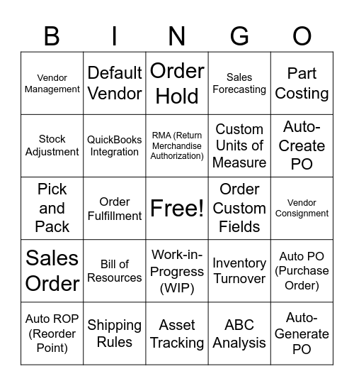 Fishbowl Leap Day! Bingo Card