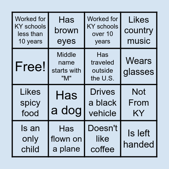 Houchens Insurance Group Bingo Card