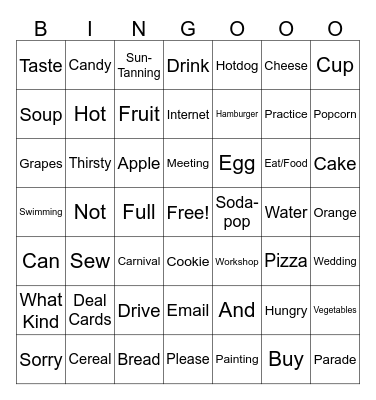 MS Bingo Card