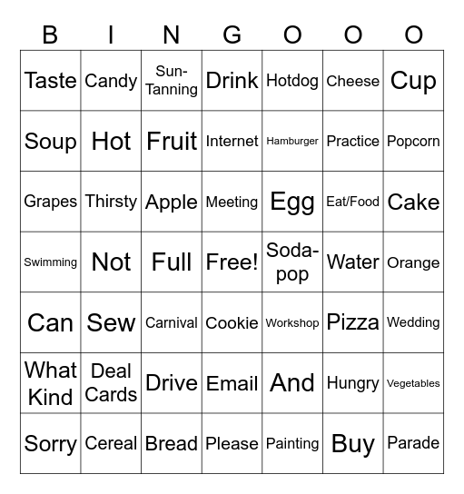 MS Bingo Card