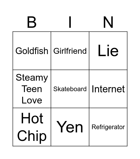 Infinite Craft Bingo Card