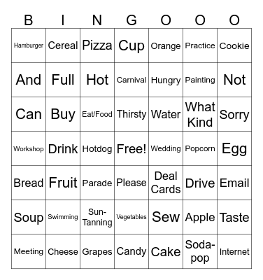 MS ASL Bingo Card