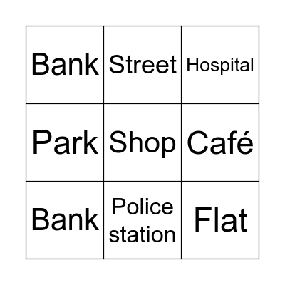 My Town Bingo Card