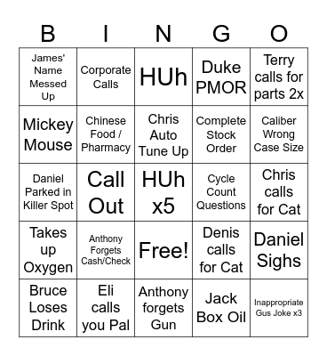 CPP BINGO Card