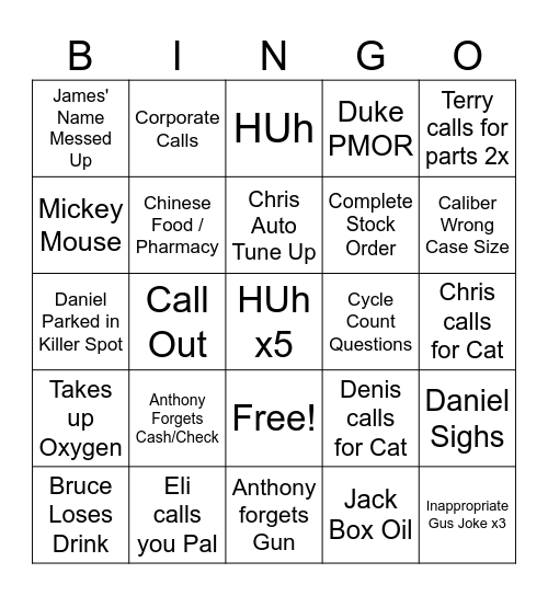 CPP BINGO Card