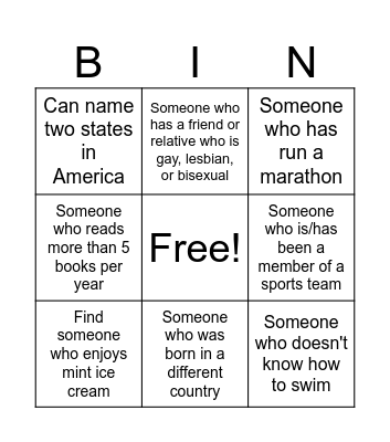 Q3 Bingo Card