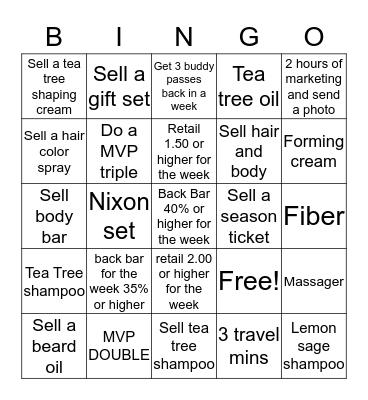 ONE WEEK TO FINISH 14-21 Bingo Card