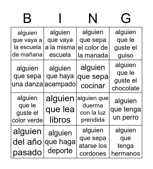 Bingo Mágico Bingo Card