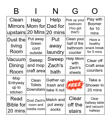 Taylor's Big Money Bingo! Bingo Card