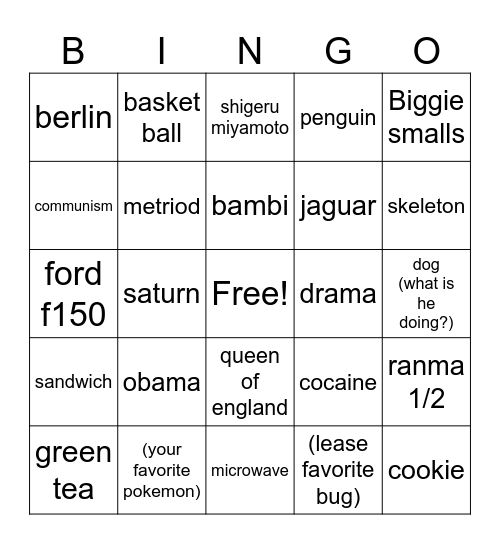 infinite craft bingo Card