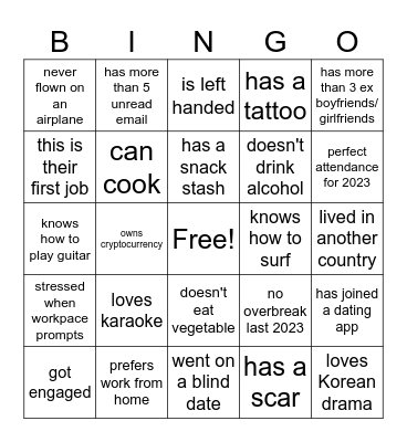 Take a Bingo Break Bingo Card