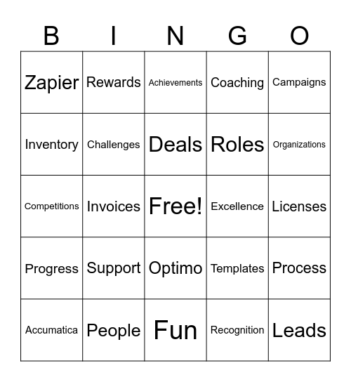 TSM Birthday Bingo Card