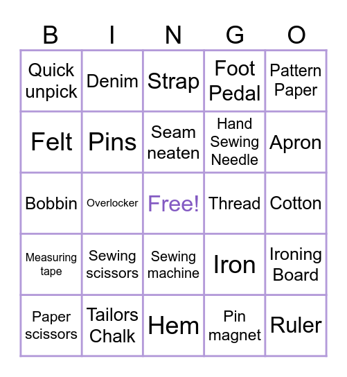 ISEC BINGO! Bingo Card