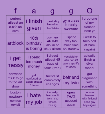 2024 bingo part 2 Bingo Card