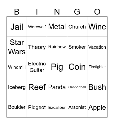 Infinite craft bingo Card
