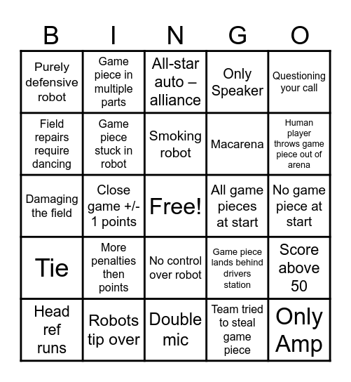 2024 Duluth Bingo Card