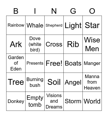 What am I? Bingo Card