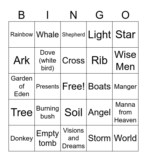 What am I? Bingo Card