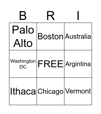 Lori Shower Bride Bingo Card