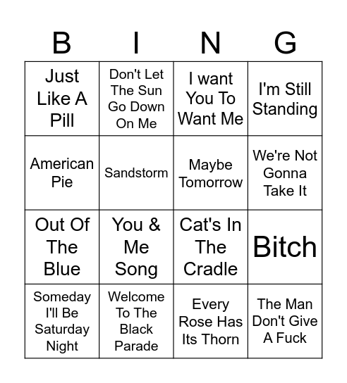 Bingo A Bingo Card