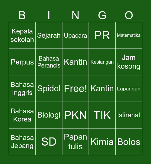 Watanaube Bingo Card