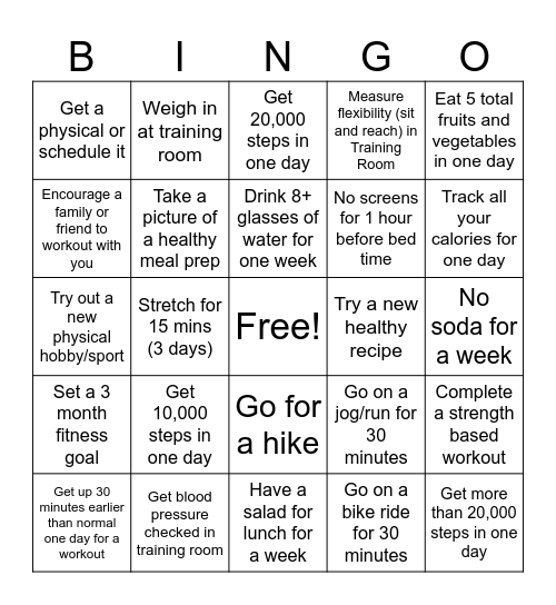 March Bingo Challenge! Bingo Card