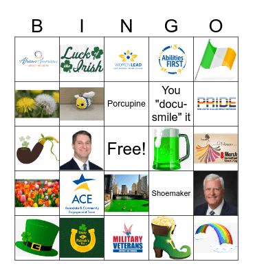 St Patricks Day BINGO Card