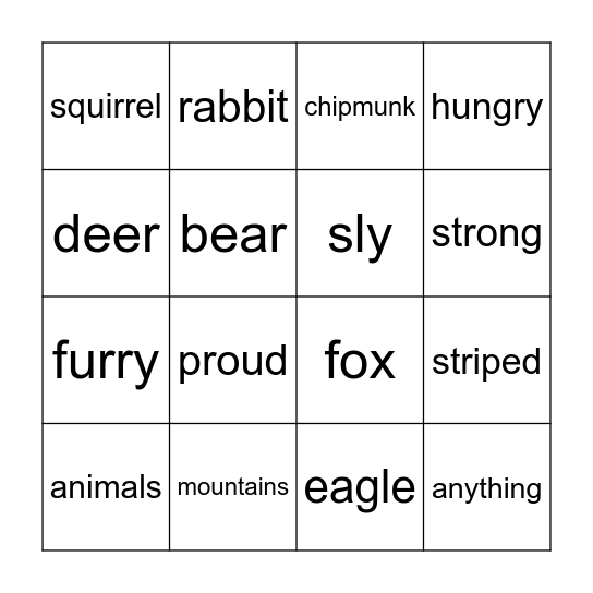 Bingo Card