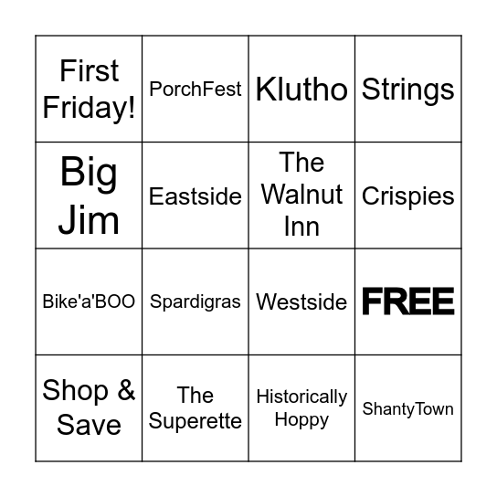 Springfield Bingo! Bingo Card
