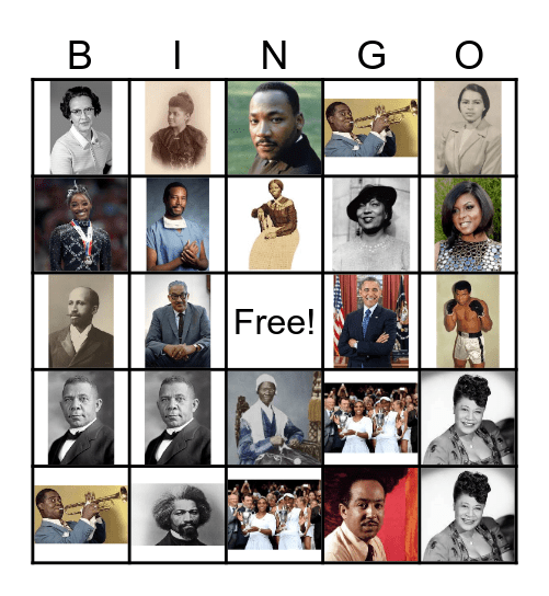 I Know Black History Bingo Card