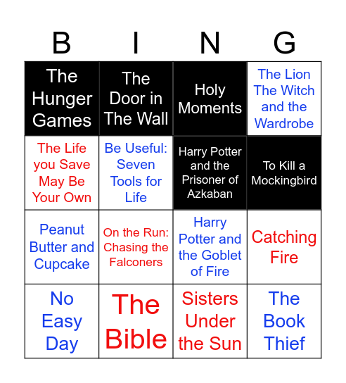 Teacher's Favorite Book BINGO Card