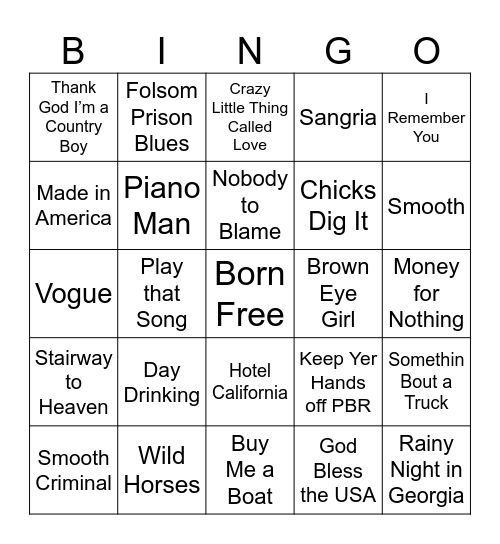 Bingo 23 Bingo Card