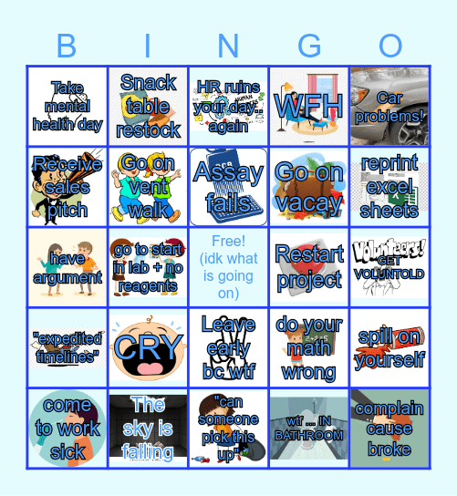 CRL Bingo Card