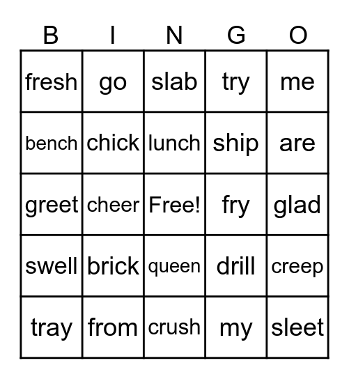 Sonday System Lesson 19 Bingo Card