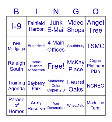 Onboarding Day! Bingo Card