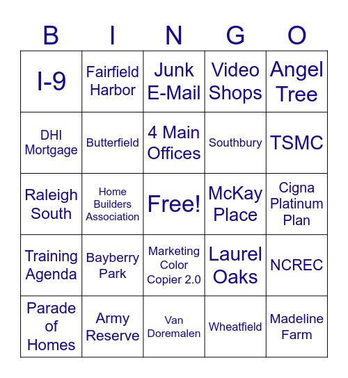 Onboarding Day! Bingo Card