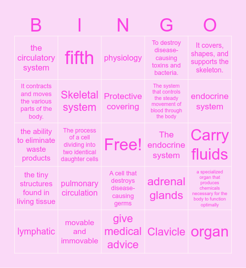 SKIN CARE <3 Bingo Card