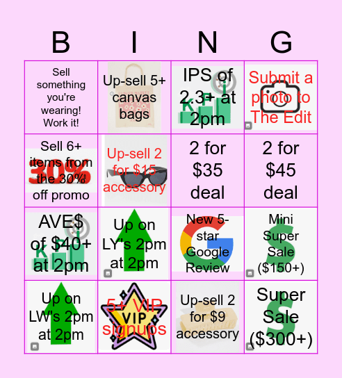 VIC1 Fri-Yay Bingo Card