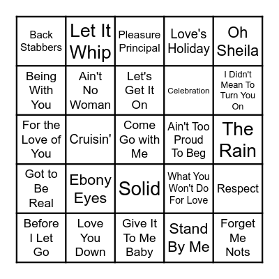 Vibe Bingo Legends Round 1 Bingo Card