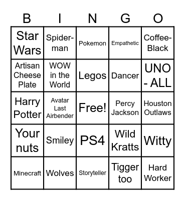 GAER BINGO Card