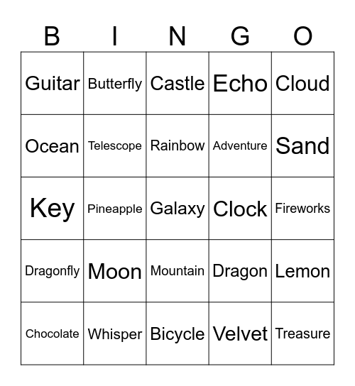 i Bingo Card
