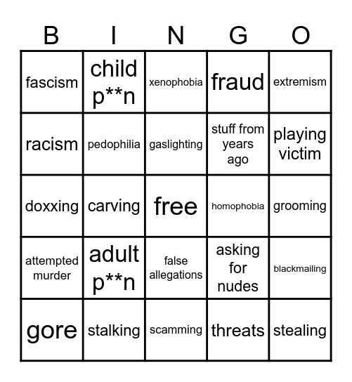 THEBOREDGAMER BINGO CARD Bingo Card