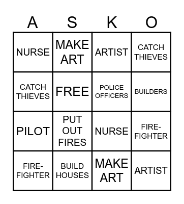 ASK L4 20-01 Bingo Card