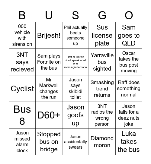 DC 19 aheteyuabehwjsixido Bingo Card