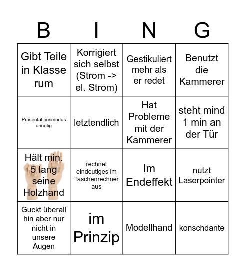 Elektrotechnik Bingo Card