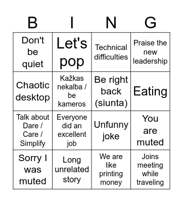 Bingo board Bingo Card