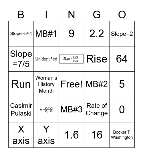 Bingo 3/1/24 Bingo Card