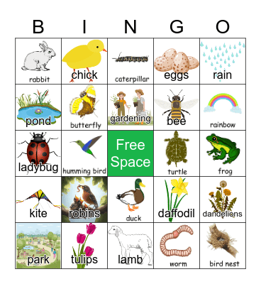 Spring HH Bingo Card