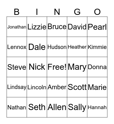 Happy Birthday Bingo Card