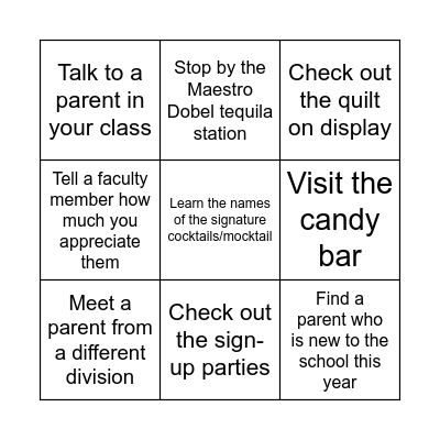 LREI SHINDIG 2024 Bingo Card